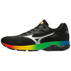 Mizuno Wave Rider 23 Παπουτσια Για Τρεξιμο Ανδρικα - Μαυρα